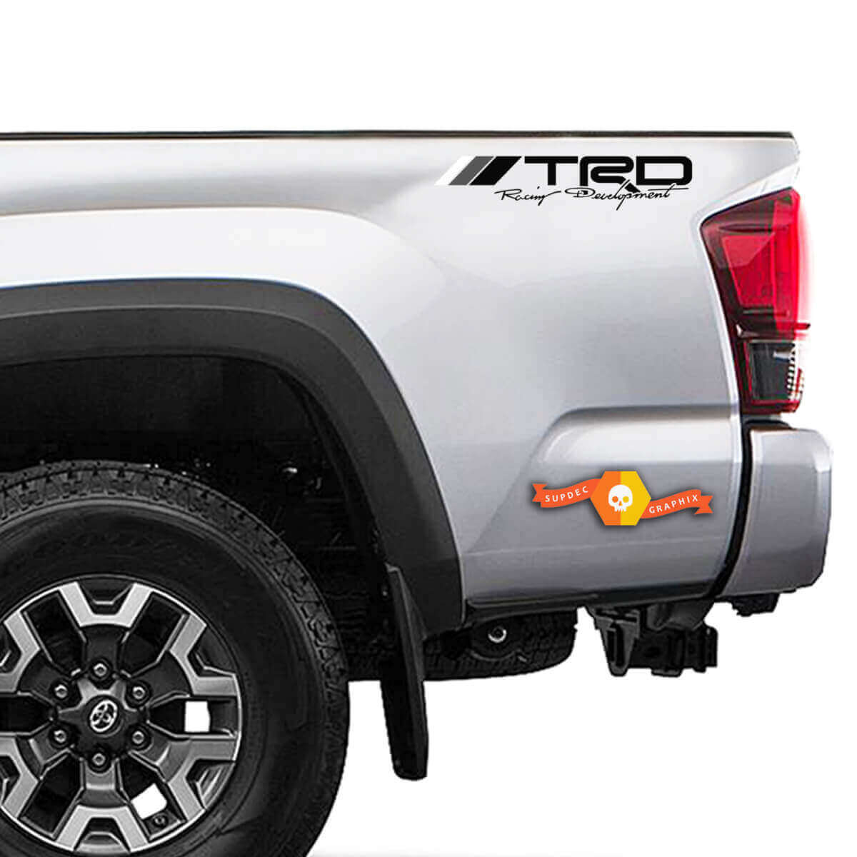 Autocollants latéraux en vinyle au style rétro TRD Racing Development pour camions Toyota