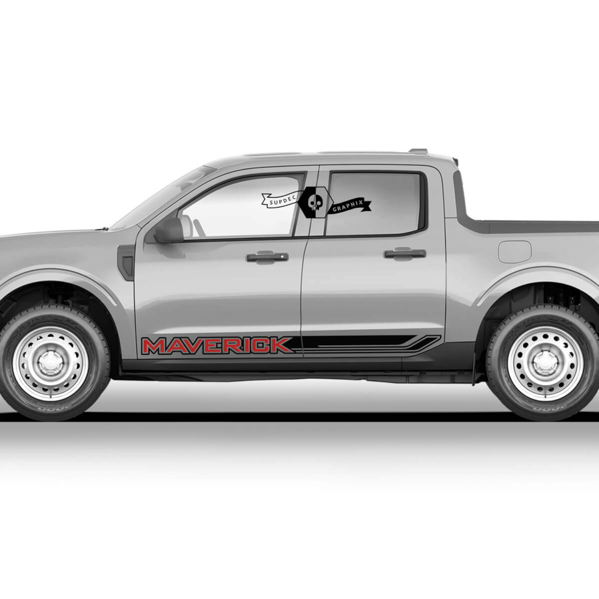 Paire Ford Maverick 2022+ 2023+ FX4 Graphics 2 Couleurs Stickers Rocker Panel Maverick Stickers
