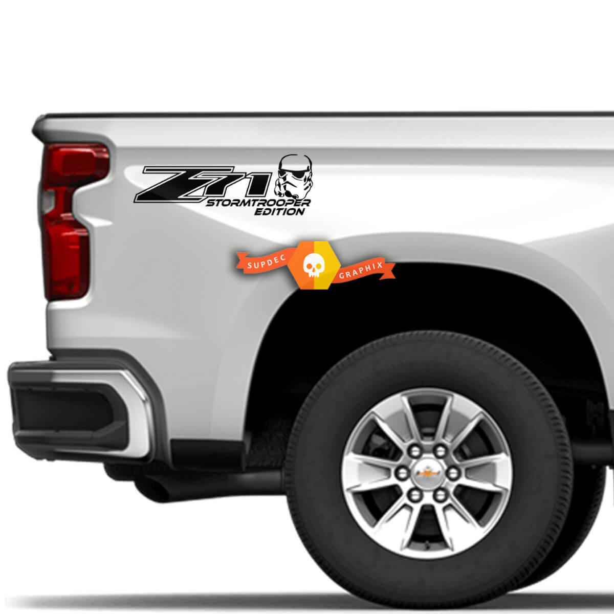 Autocollant Latéral En Vinyle Édition Z71 Stormtrooper Pour Chevrolet Silverado