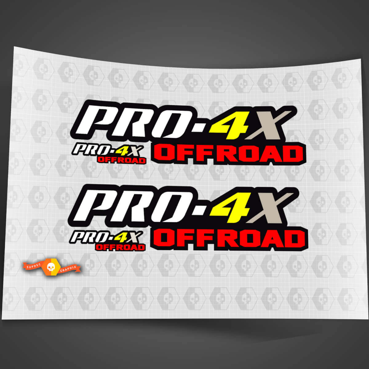 Paire PRO-4X 4 Couleurs Nissan Titan Frontier 4x4 Hors-Route Côtés De Caisson De Camion Stickers des Deux Côtés Decals 4x4 Graphiques Nismo