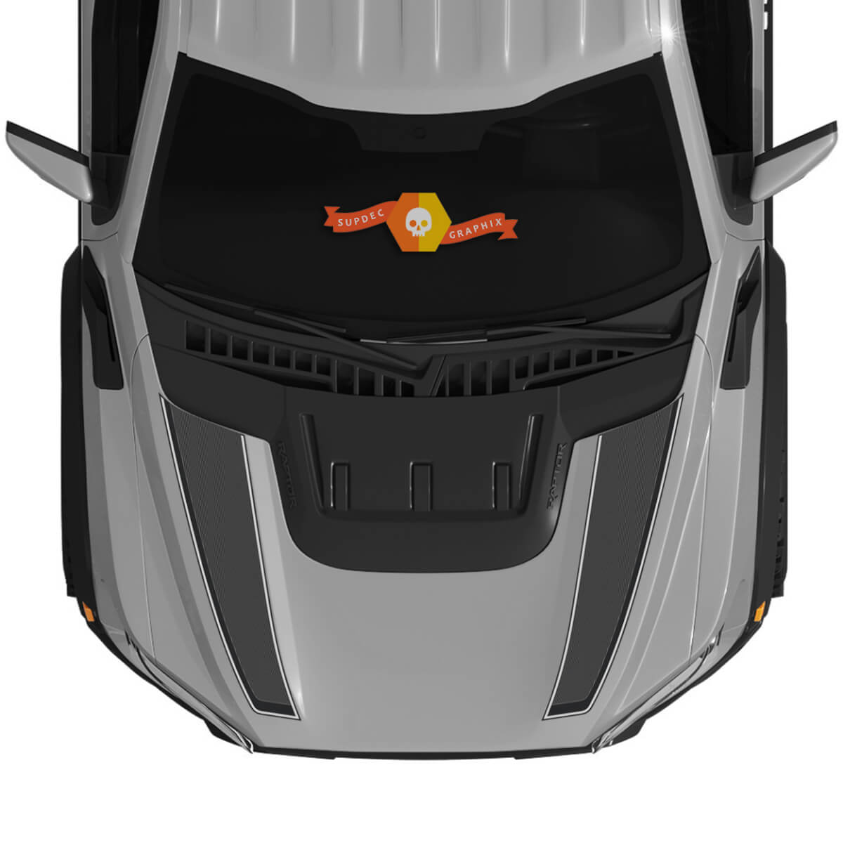Nouvelles couleurs Ford Raptor F150 SVT HOOD Vinyl Decs Graphics Kit Stripe 2022+