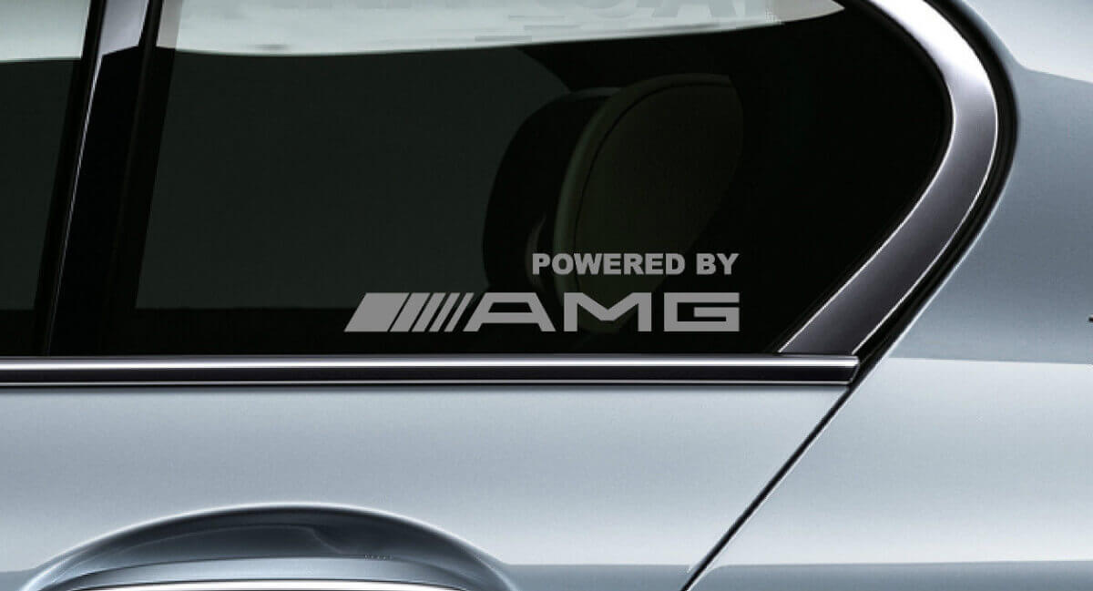Autocollants Vinyle pour Vitres Style AMG pour Mercedes-Benz