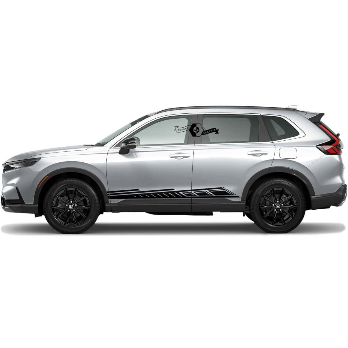 Paire Honda CR-V 2020 2021 2022 2023 Bandes de garniture de ligne de bas de caisse latérale Autocollant en vinyle Sticker Graphique
