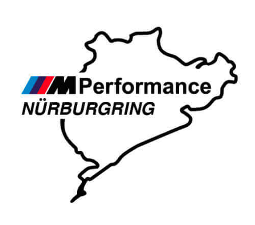 2 pcs Autocollants vinyle latéraux style M Performance Nurburgring pour BMW