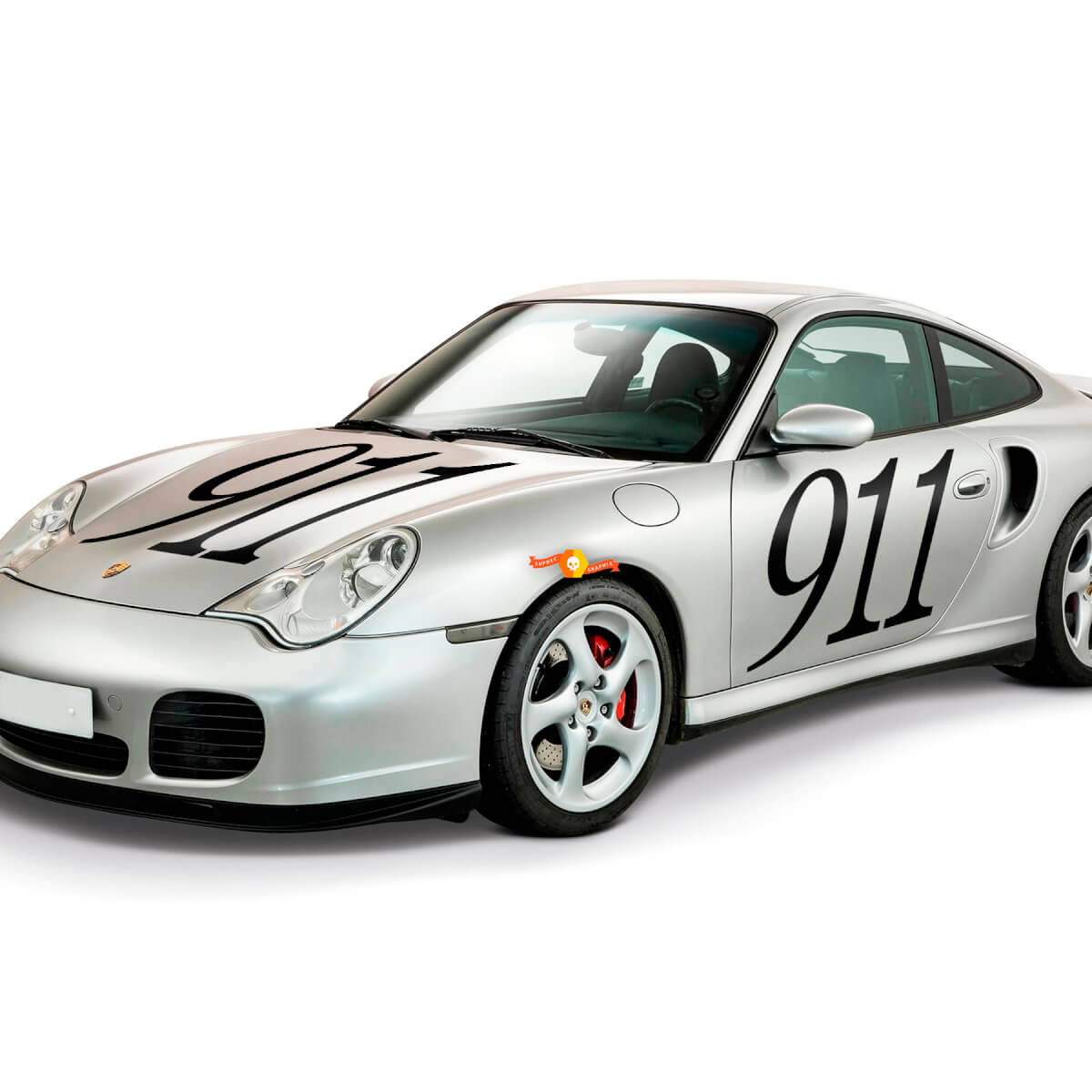 2x autocollants Porsche