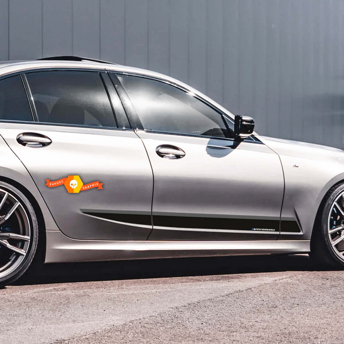 Autocollant Vinyle Latéral M Performance Stripes pour BMW Série 3 G20/G21 2018-présent