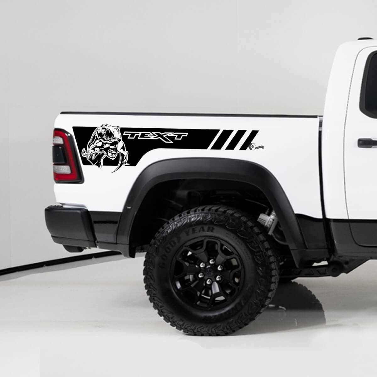 Autocollant Vinyle Personnalisé Style TRX pour Table de Chevet Dodge Ram 1500 TRX Rebel
