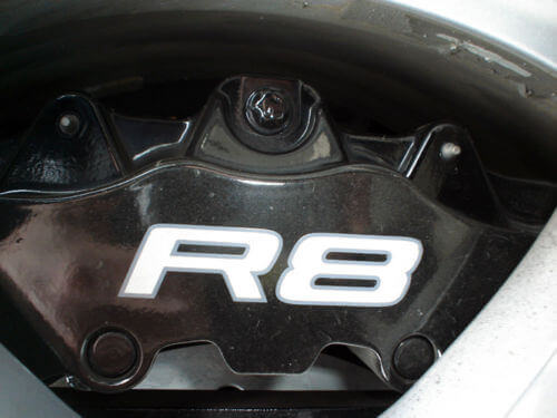 Jeu d'autocollants vinyle pour étrier de frein R8 pour Audi R8 V8 V10 Spyder GT