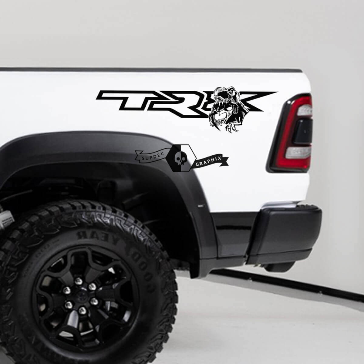 Kit d'autocollants vinyle latéraux TRX Raptor pour Dodge Ram
