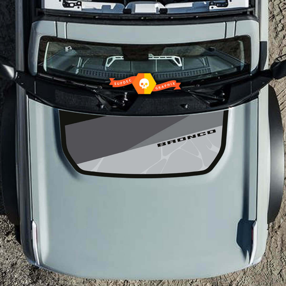 Capot Bronco Wrap Graphics Sticker autocollant pour Ford Bronco
