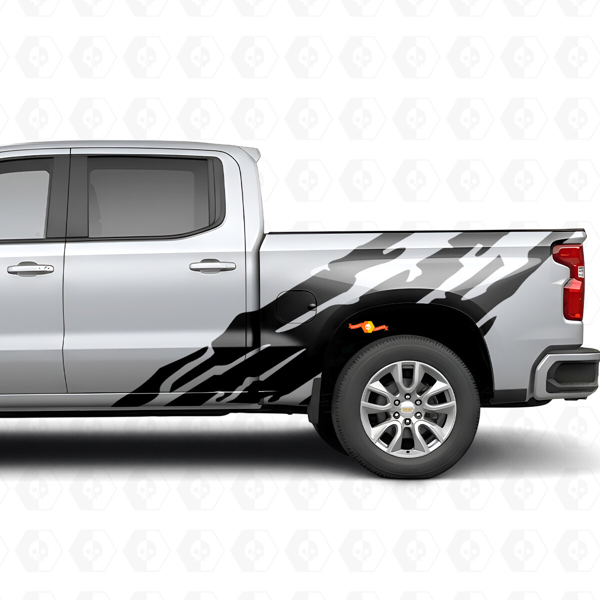 Bandes vinyles dentelées pour côtés de lit Chevrolet Silverado 1500 T1XX 2019-2026