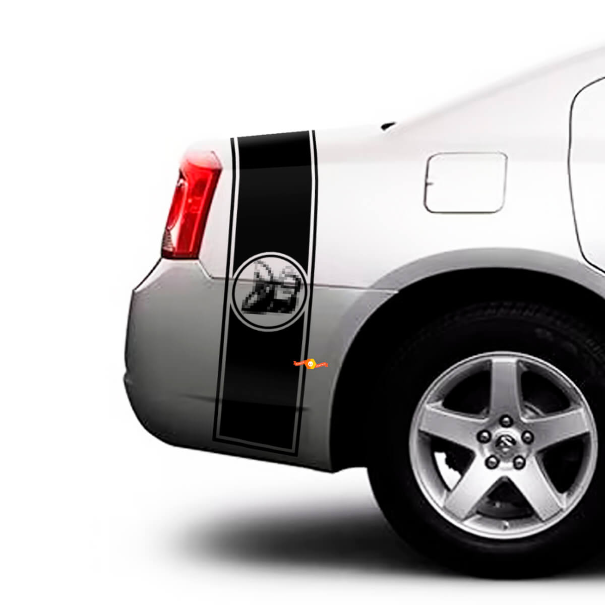 Autocollant en vinyle bandes style Super Bee pour coffre latéral Dodge Charger 2009-2015
