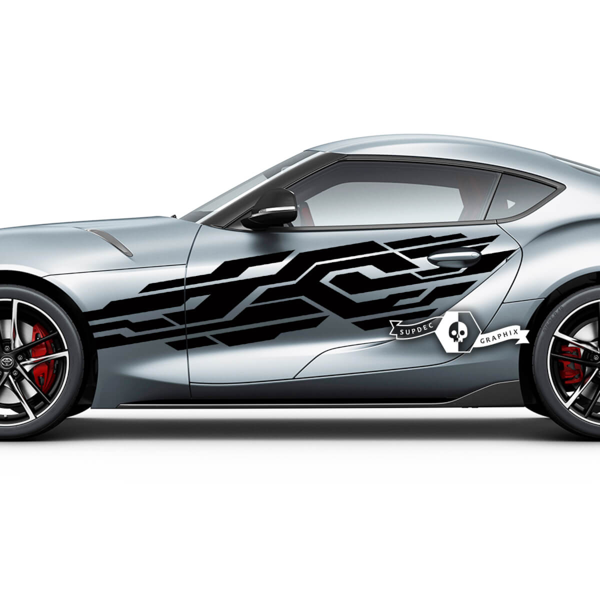 Toyota Supra MKV A90 A91 Portes Côté Grand Tribal Racing Graphics Stickers Autocollants
