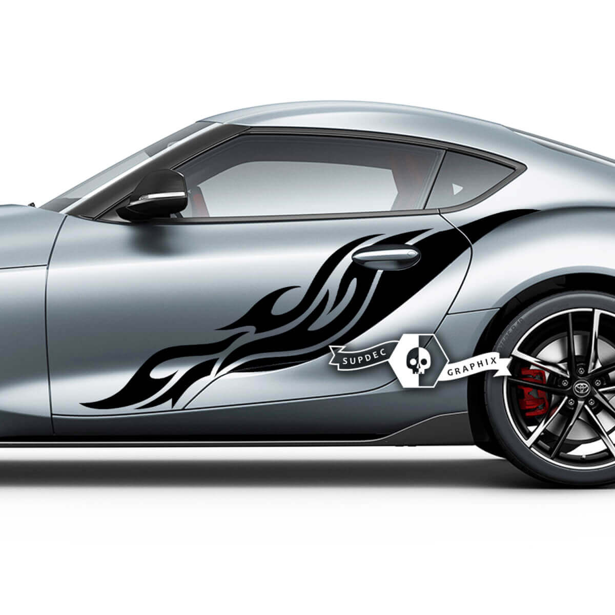 Toyota Supra MKV A90 A91 Portes Côté Tribal Racing Graphics Stickers Autocollants
