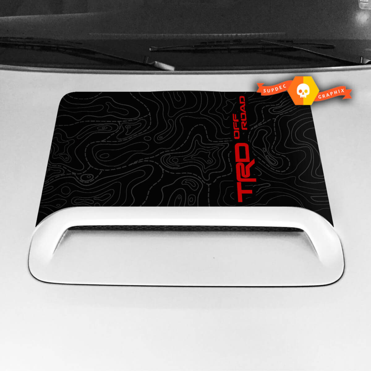 Autocollant en vinyle capot Entrée d'air TRD tout-terrain pour Toyota 4Runner N280 2009-2024