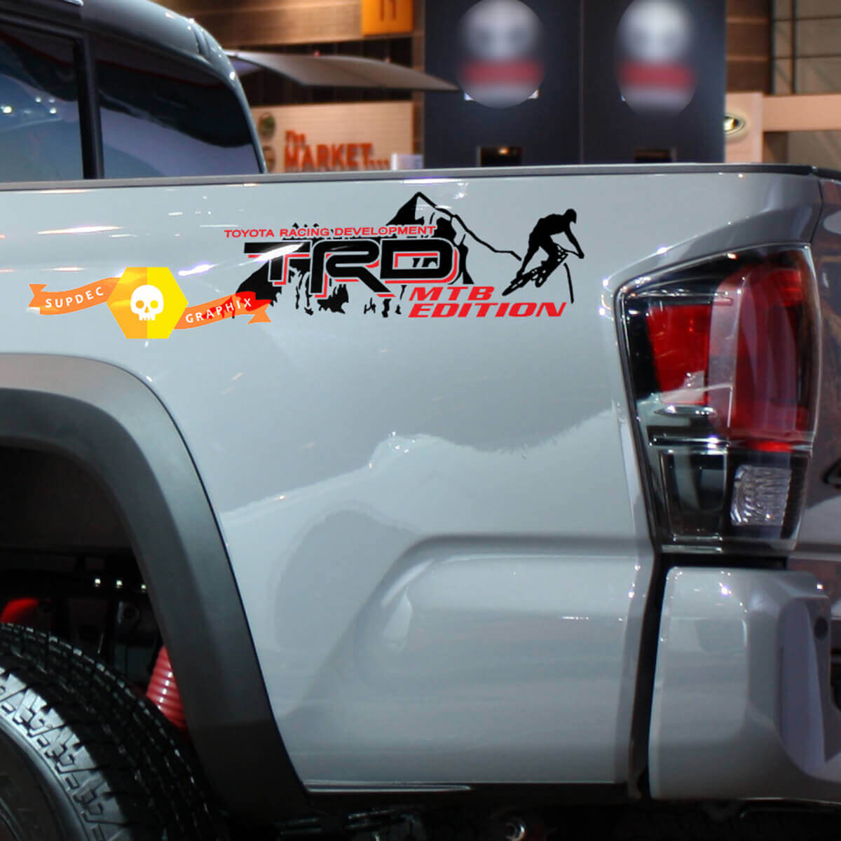 Autocollant Vinyle TRD MTB Edition pour Flanc de Benne Toyota Tacoma