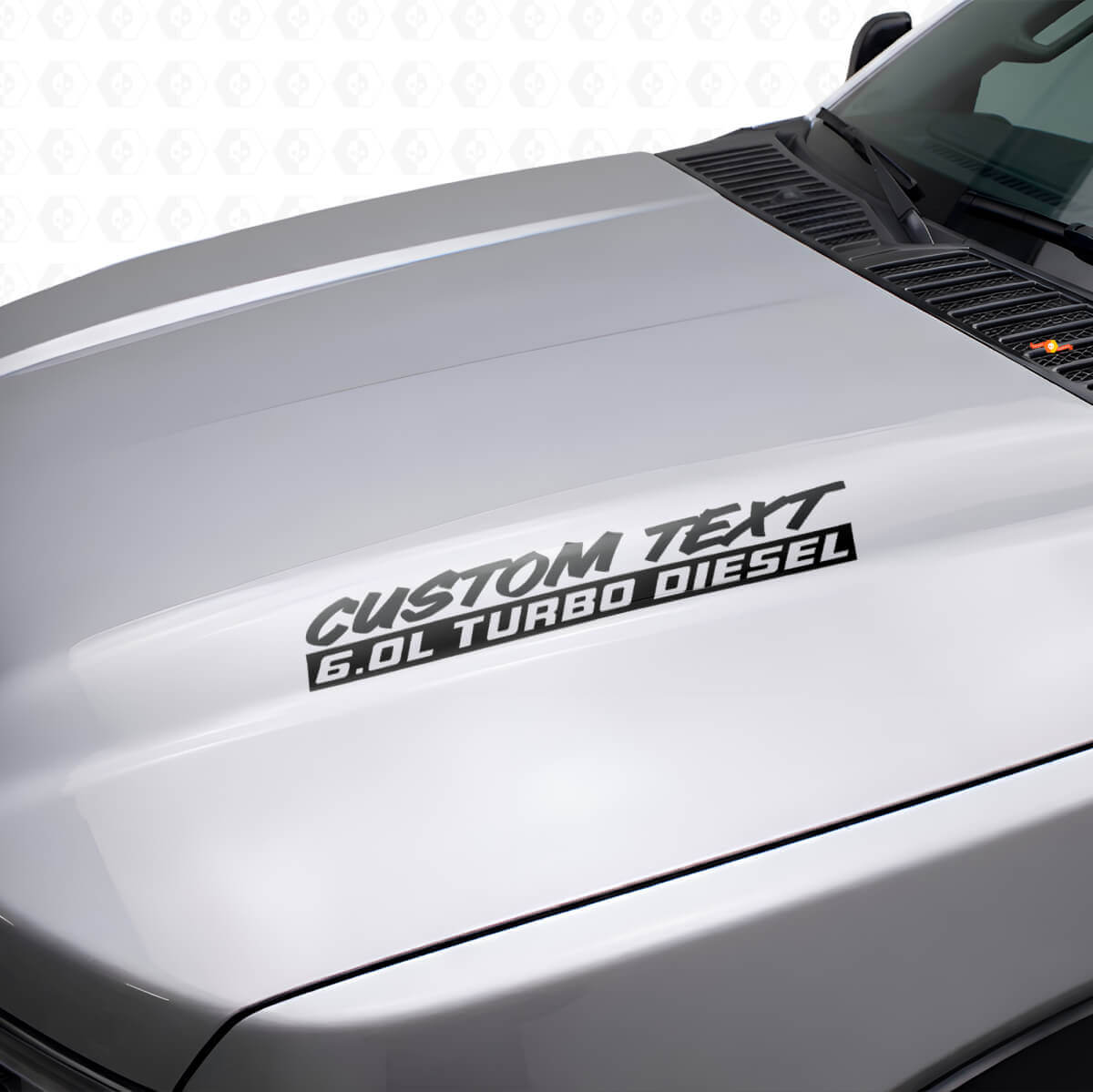 Kit de décalcomanies vinyles capot Turbo Diesel 6.0L pour Musclecar F250 F350