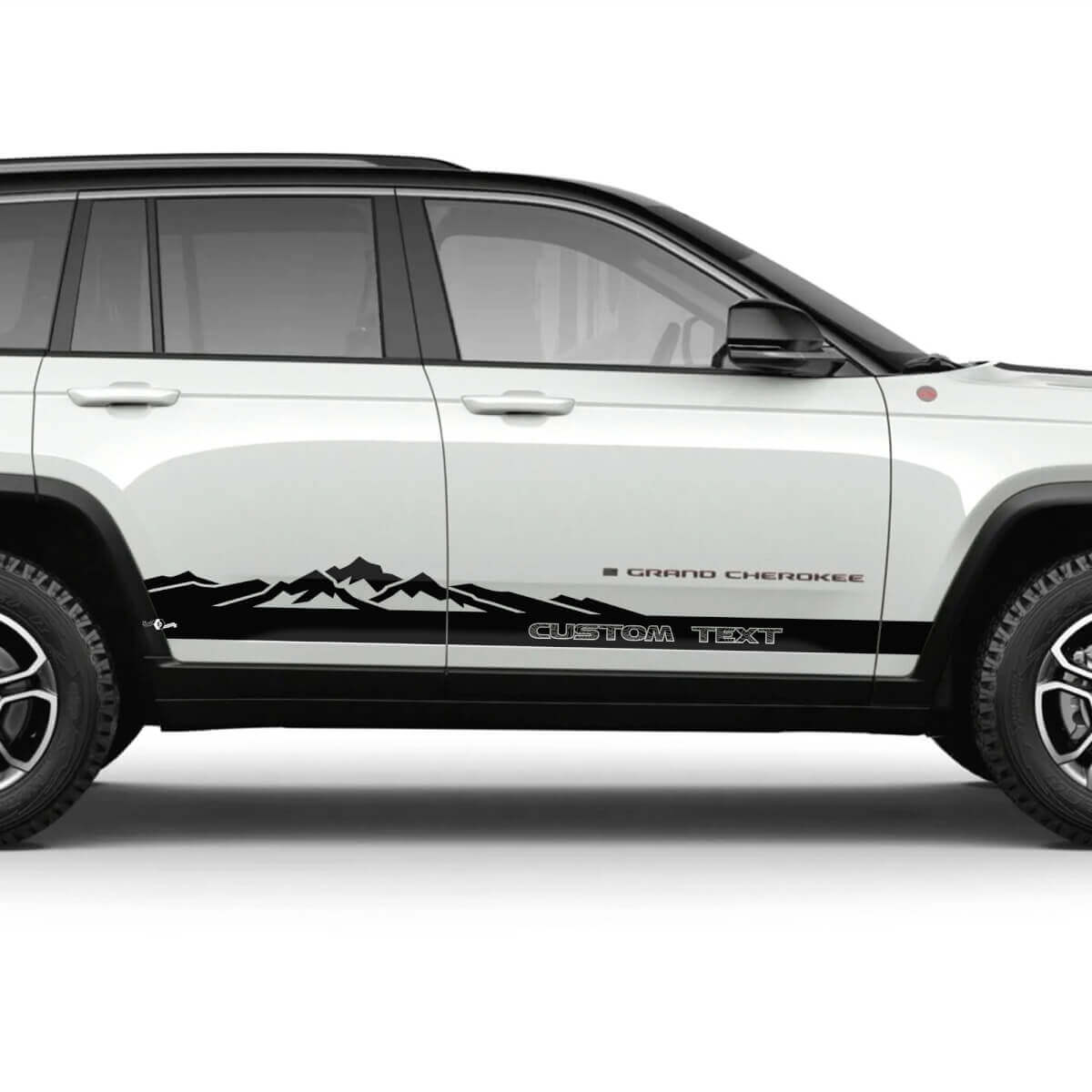 Kit d'autocollants vinyle bandes latérales personnalisées pour Jeep Grand Cherokee