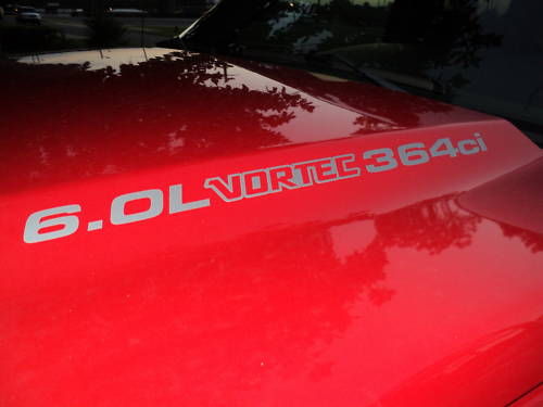 Ensemble d'autocollants en vinyle pour capot 6.0L Vortec 364ci pour camion Chevy