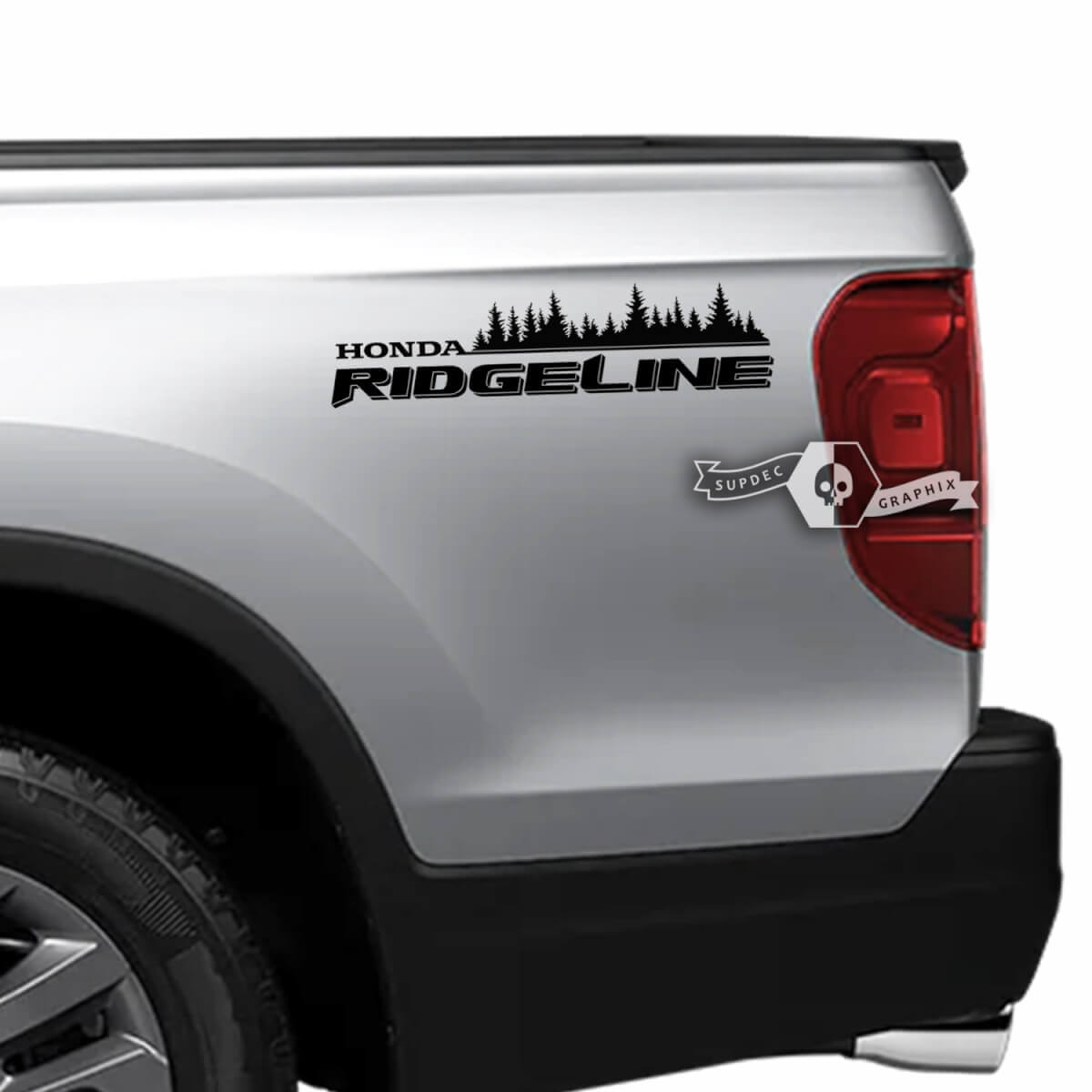 Paire 2023 Honda Ridgeline Forest Vinyl Body Side Bed Decal Sticker Graphics

