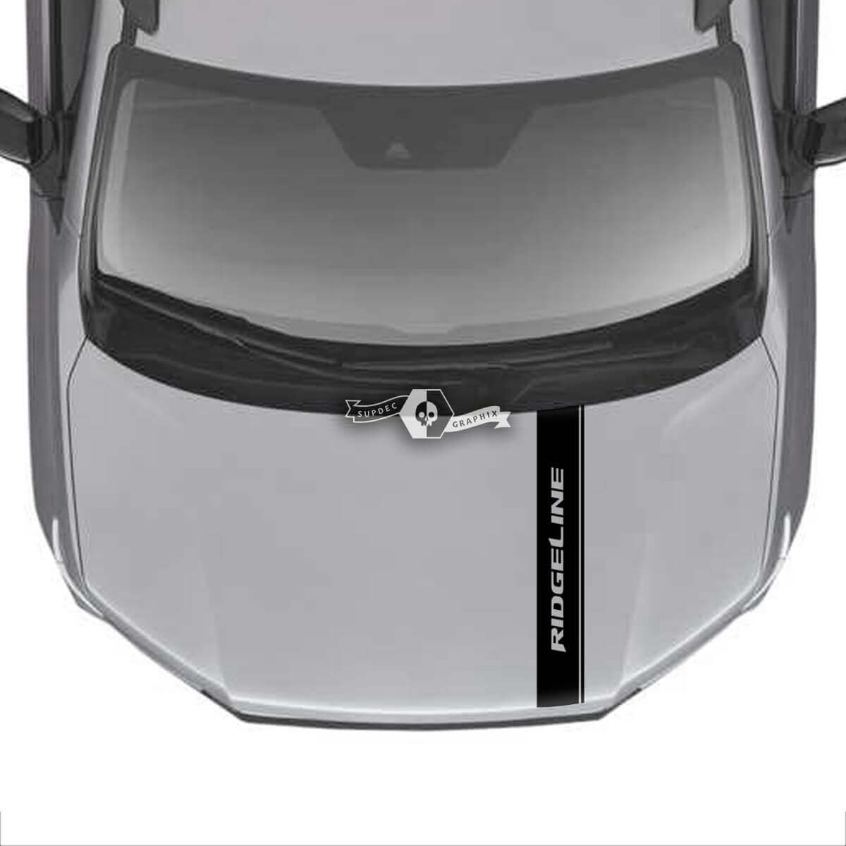 Capot Honda Ridgeline Stripe Logo Trim Vinyl Decal Stickers Sticker Graphics SupDec Design
