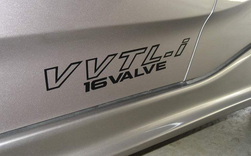 Ensemble de décalcomanies en vinyle latérales VVTL-i 16 soupapes pour Toyota Celica Corolla MR2