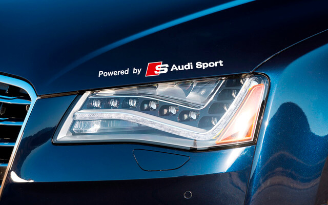 Propulsé par Audi Sports autocollant autocollant A4 A5 A6 A7 S8 TT Q5 Q7 Emblem Logo