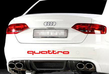 AUDI Quattro coffre arrière autocollant autocollant Logo A4 A5 A6 A8 S4 S5 S8 Q5 Q7 TT