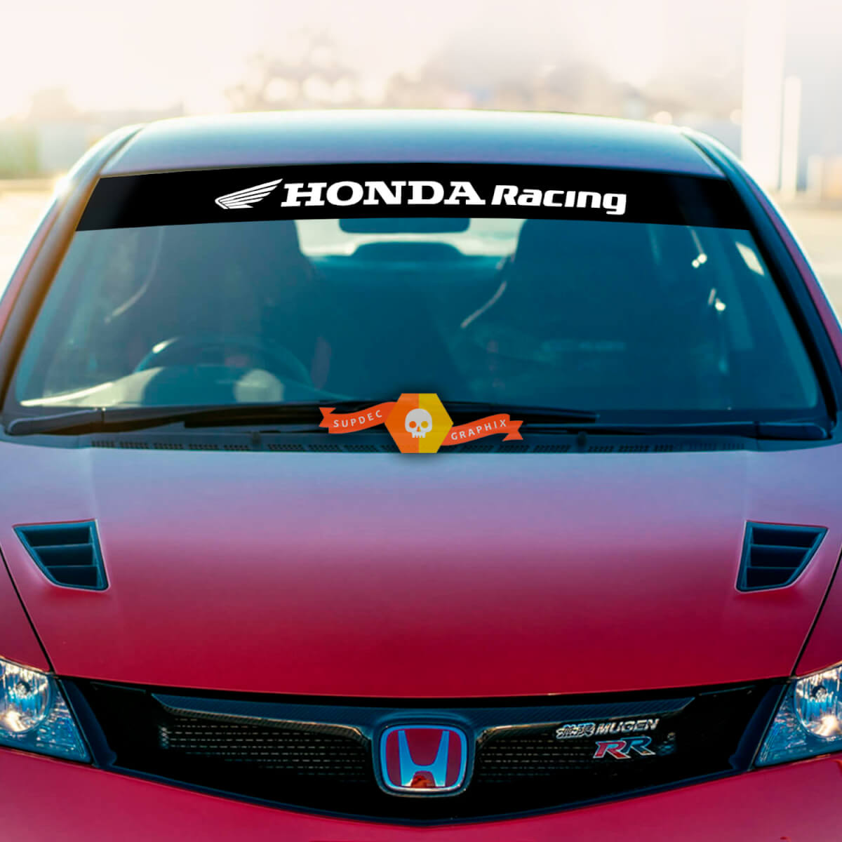 Honda Racing Motorsports Pare-brise Bannière Vinyle Autocollant