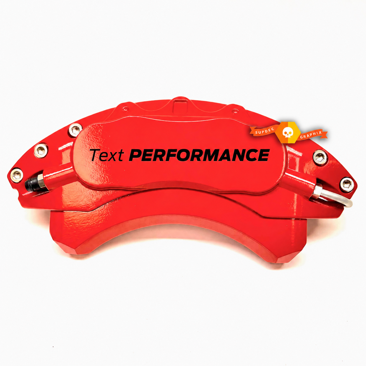 Text PERFORMANCE Single Color Caliper Lettering Universel Autocollant vinyle pour Ford