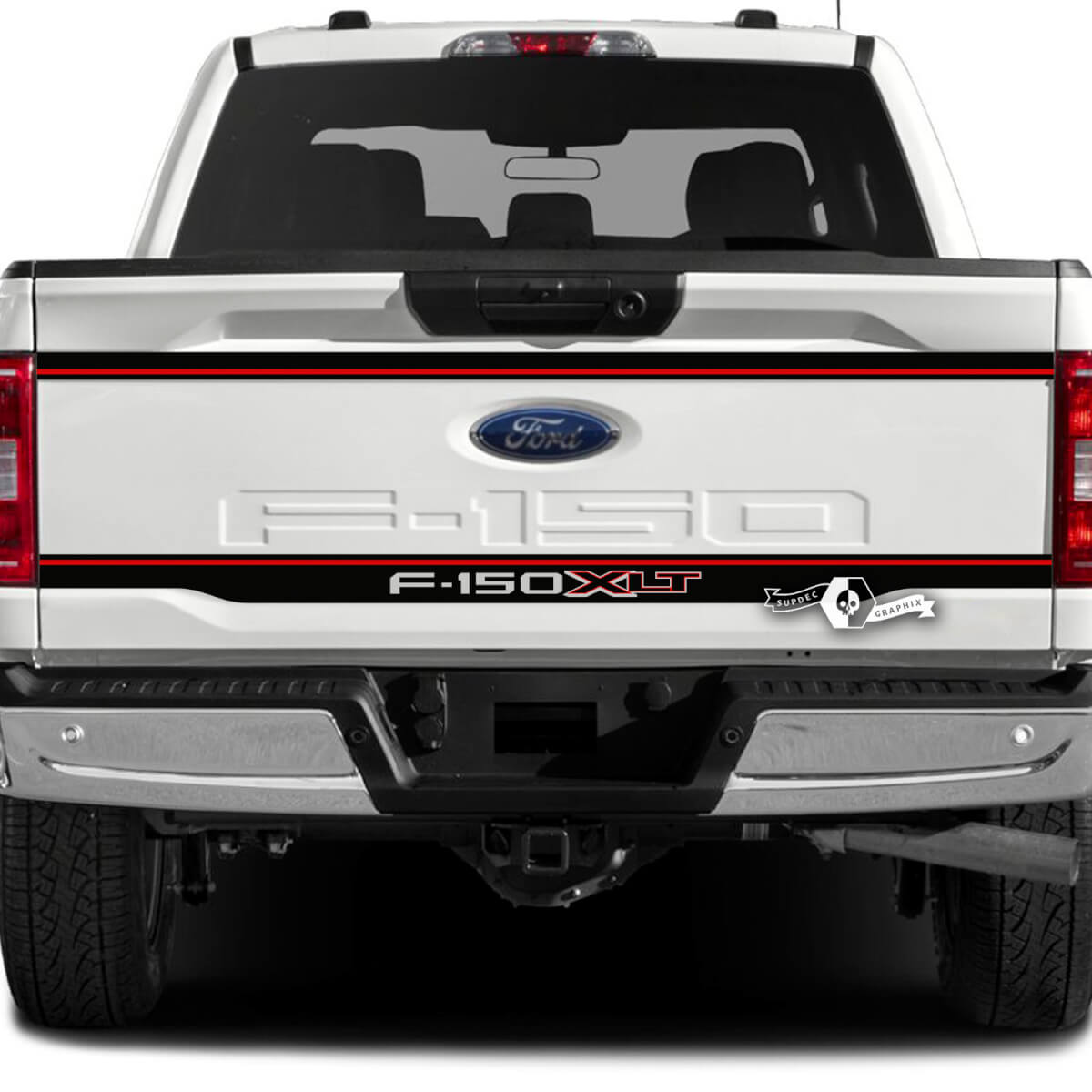 Ford F-150 XLT Hayon Stripe Logo Graphiques Autocollants Latéraux Autocollants 2 Couleurs
