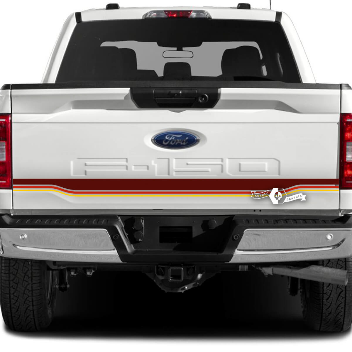 Ford F-150 XLT Hayon Stripe Logo Graphiques Autocollants Latéraux Autocollants 3 Couleurs
