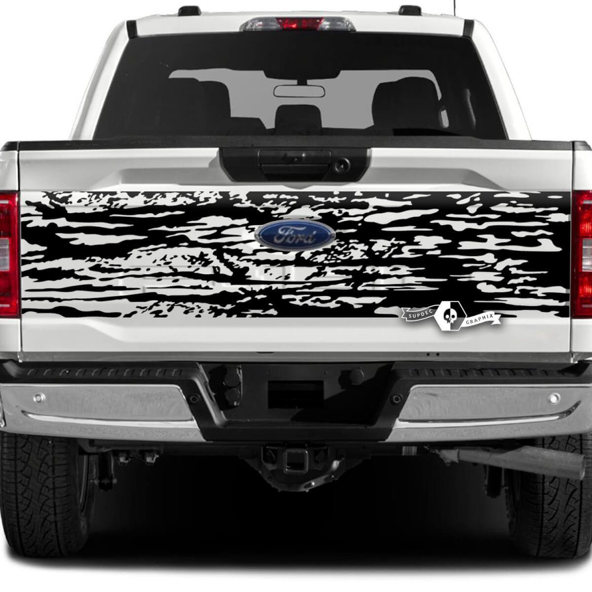 Ford F-150 XLT Hayon Splash Mud Graphics Autocollants latéraux
