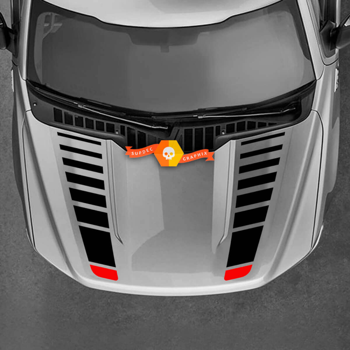 Ford Maverick Graphics Décalcomanies Montagnes Hood Maverick Autocollants
