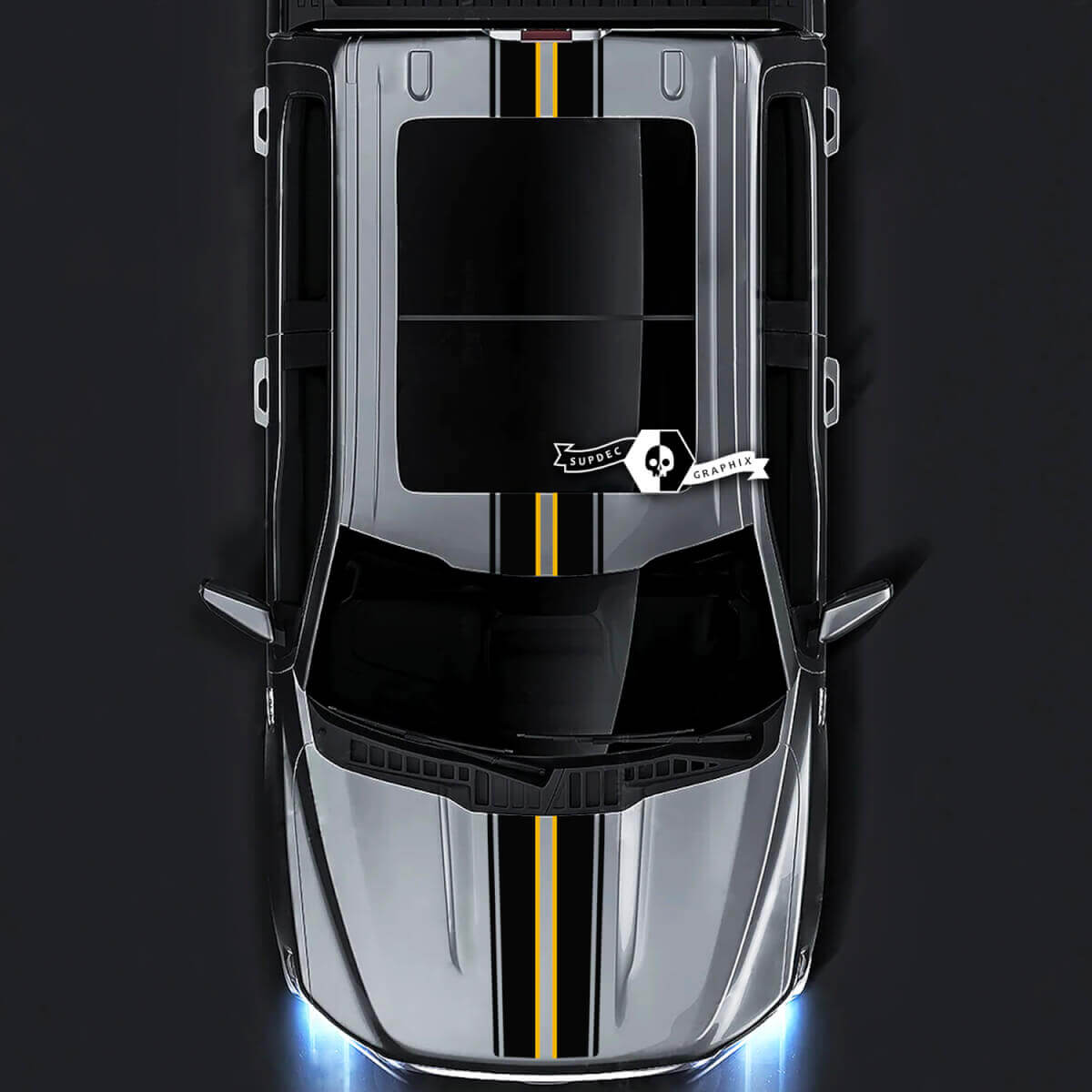 Ford F-150 XL XLT STX LARIAT Capot Toit Hayon Garniture Graphique Autocollants Latéraux Autocollants 2 Couleurs
