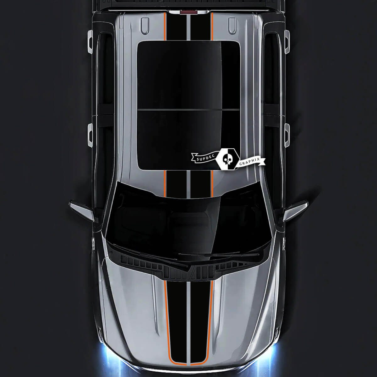 Ford F-150 XL XLT STX LARIAT Capot Toit Hayon Garniture Graphique Autocollants Latéraux Autocollants 2 Couleurs
