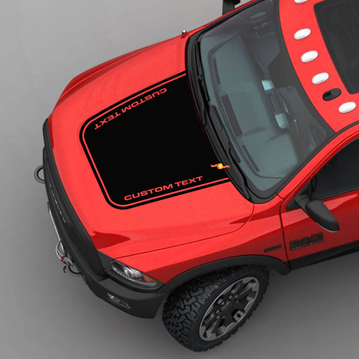 Autocollant Vinyle Graphique Bande Verticale Capot pour Dodge Ram 2500 Power Wagon