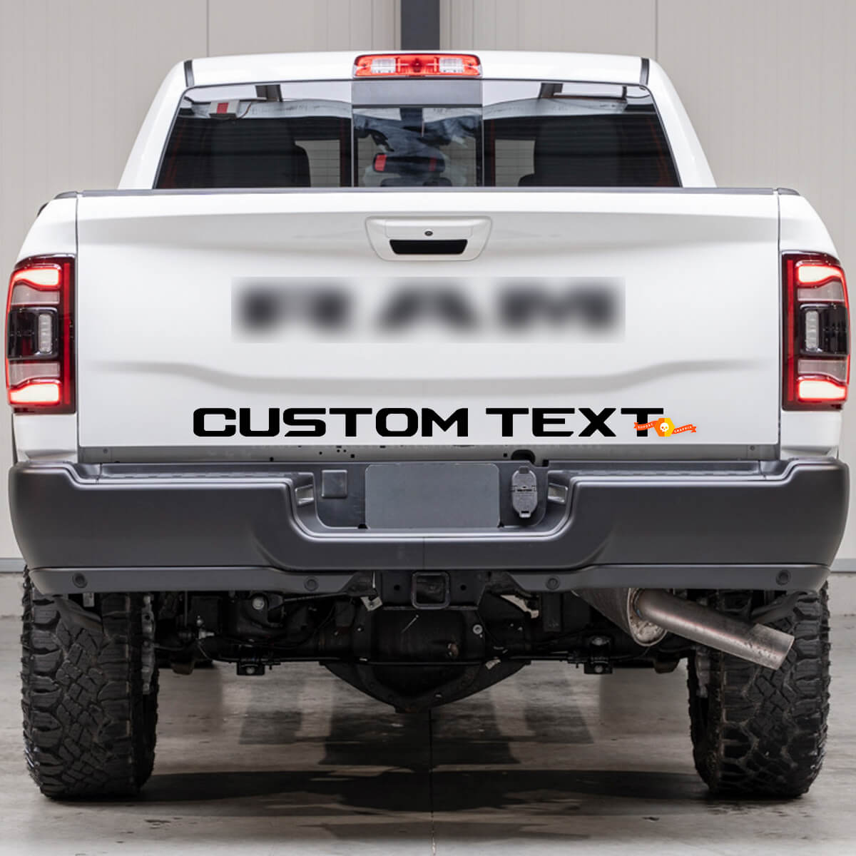 Autocollant Vinyle Lettrage Personnalisé pour Hayon Dodge Ram Power Wagon