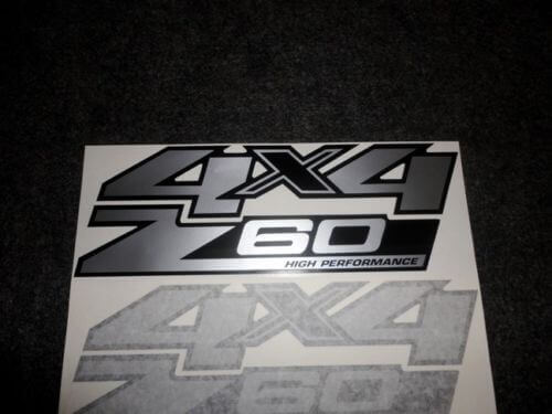 Autocollant vinyle haute performance 4x4 Z60 pour GMC Sierra Yukon Canyon