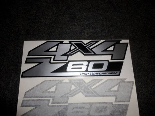 Autocollant vinyle haute performance 4x4 Z60 pour GMC Sierra Yukon Canyon