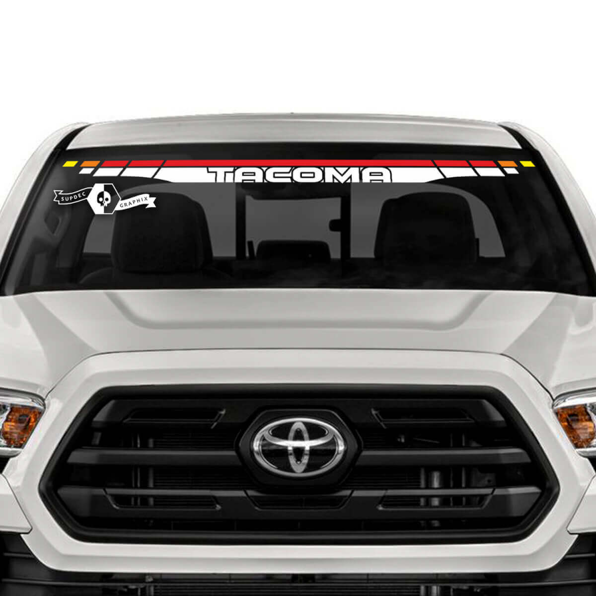 Toyota Tacoma SR5 Pare-brise Ligne SunSet Couleurs Vinyle Autocollant graphique
