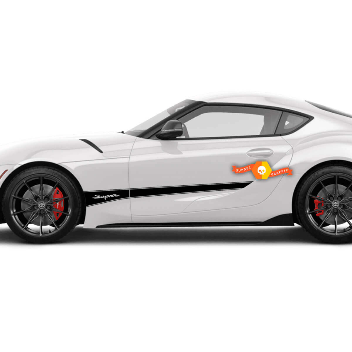 Toyota Supra MKV A90 A91 Portes Bandes latérales Autocollants graphiques Autocollants
