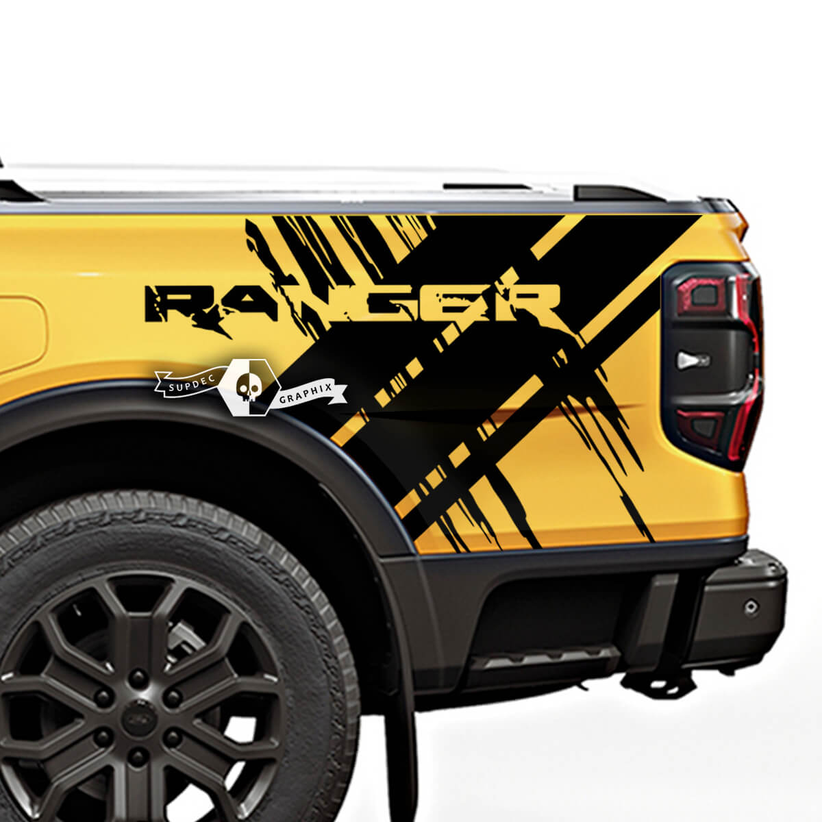 Ford Ranger côté arrière camion rayures Splash lit latéral graphiques autocollants décalcomanies
