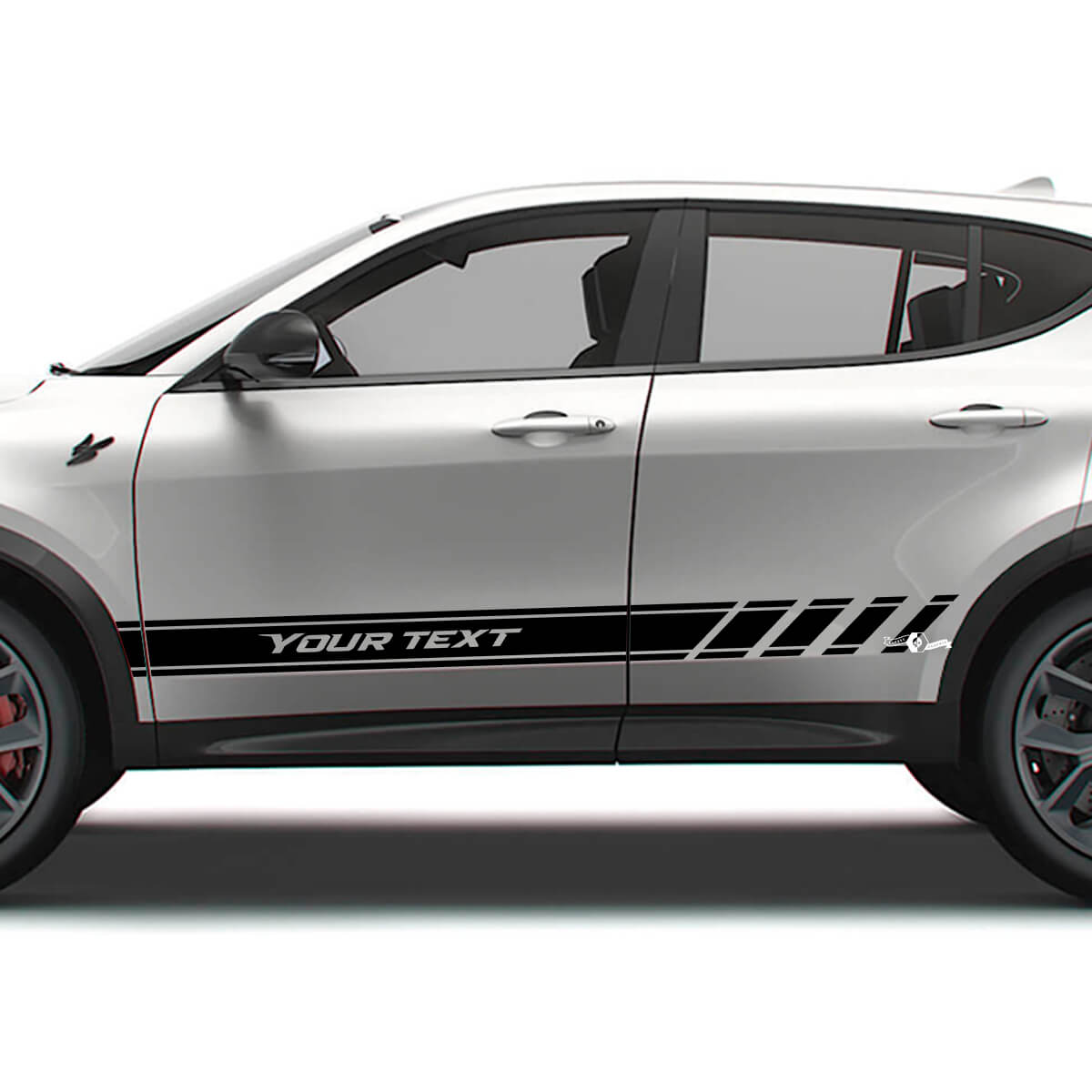 Kit de décalcomanies vinyle bandes latérales de course personnalisées pour Dodge Hornet