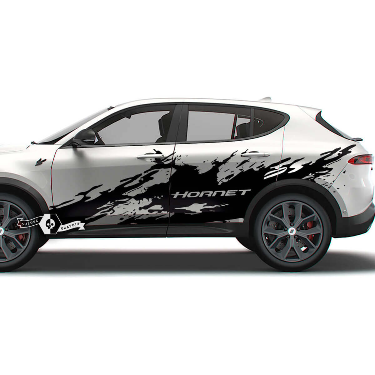 Paire Dodge Hornet Portes Bandes Latérales Splash Wrap Vinyle Autocollants Autocollants
