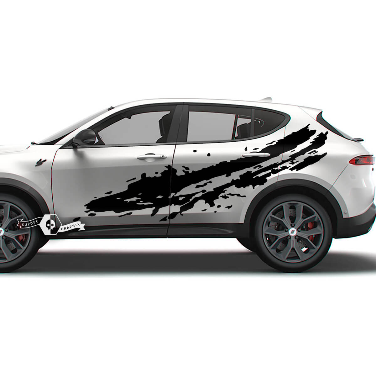 Paire Dodge Hornet Portes Bandes Latérales Splash Wrap Mud Fender Vinyle Autocollants Autocollants
