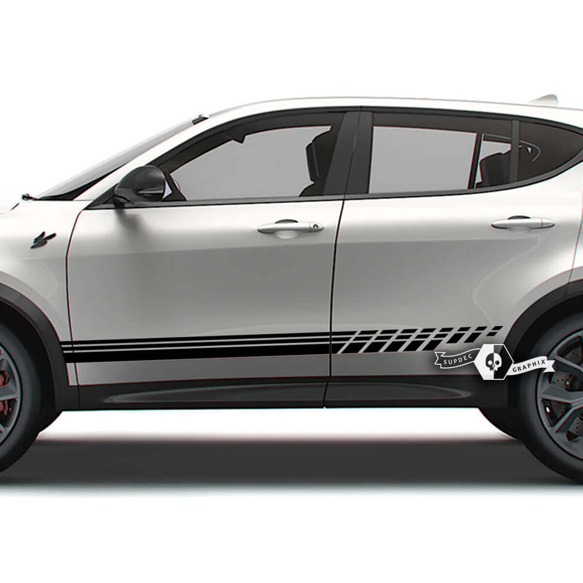 Paire Dodge Hornet portes bandes latérales panneau à bascule Fender Hornet Logo vinyle autocollants autocollants
