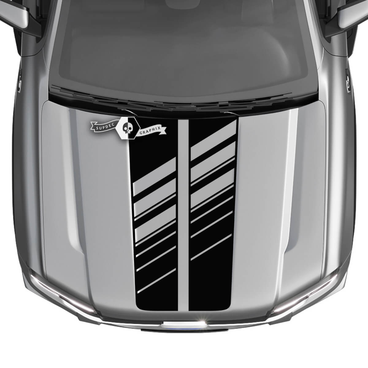 Ford Ranger Capot arrière Camion Rayures Logo Boue Pneu Traces Détruites Graphiques Décalcomanies
