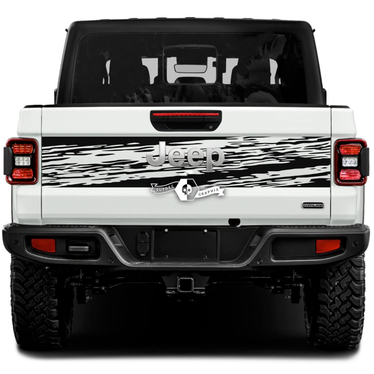 Jeep Gladiator Wrap boue autocollants décalcomanies vinyle graphiques hayon lit vinyle autocollants décalcomanies
