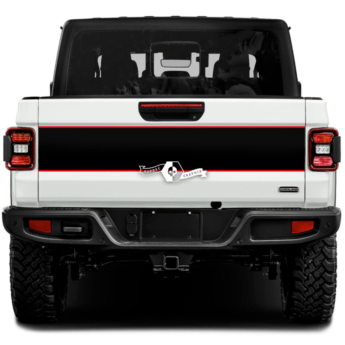 Jeep Gladiator Wrap Autocollants Décalcomanies Vinyle Graphique Hayon Lit Garniture Vinyle Autocollants Décalcomanies 2 Couleurs
